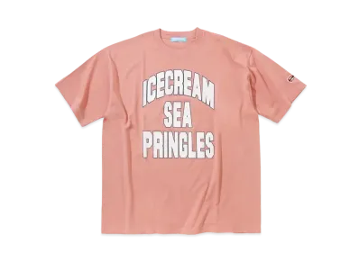 WIND AND SEA x ICECREAM x PRINGLES S/S T-shirt College Logo "Pink"
