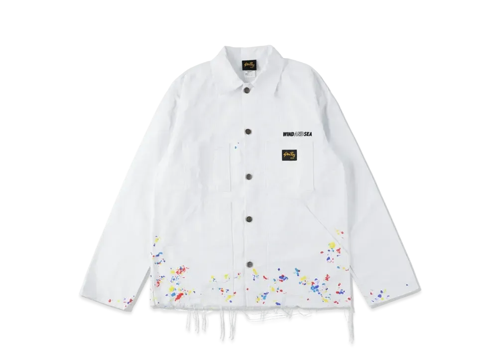 WIND AND SEA Splash Paint Cover All (Neshu_WDS) "White"