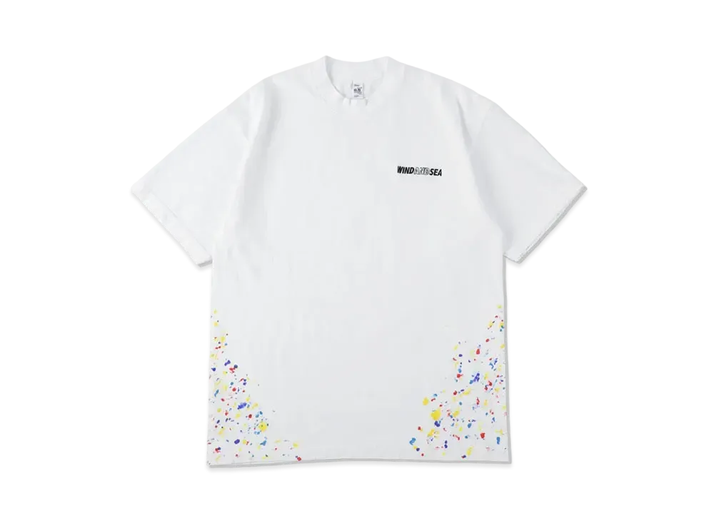 WIND AND SEA Splash Paint SS Tee (Neshu_WDS) "White"