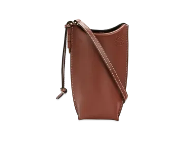 LOEWE Gate Pocket In Soft Calfskin "Rust"
