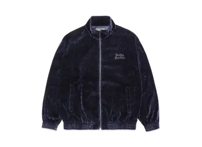 WACKO MARIA Leopard Velvet Track Jacket "Navy"