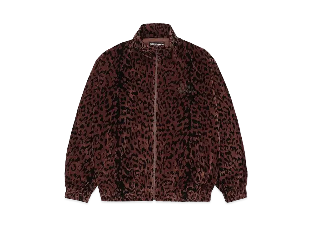 WACKO MARIA Leopard Velvet Track Jacket "Brown"