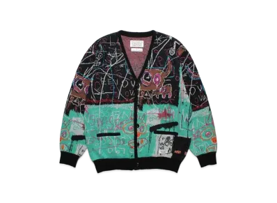 WACKO MARIA Jean-Michel Basquiat / Jacquard Cardigan "One"
