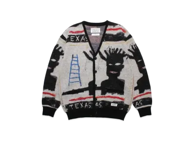 WACKO MARIA Jean-Michel Basquiat / Jacquard Cardigan "One"