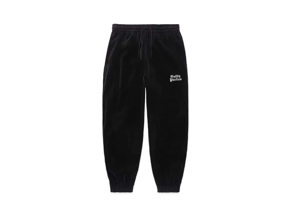 WACKO MARIA Velvet Track Pants "Black"