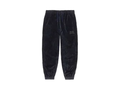 WACKO MARIA Leopard Velvet Track Pants "Navy"