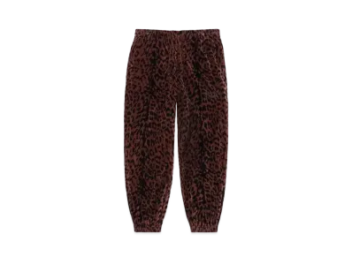 WACKO MARIA Leopard Velvet Track Pants "Brown"