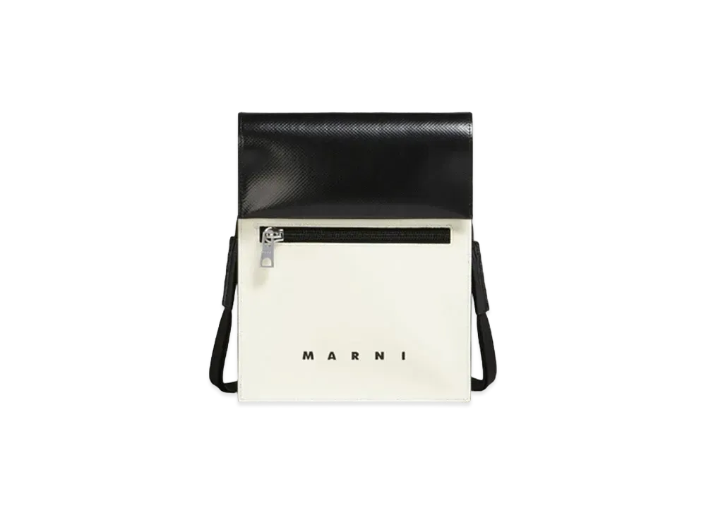 Marni Tribeca Shoulder Bag "White/Black"