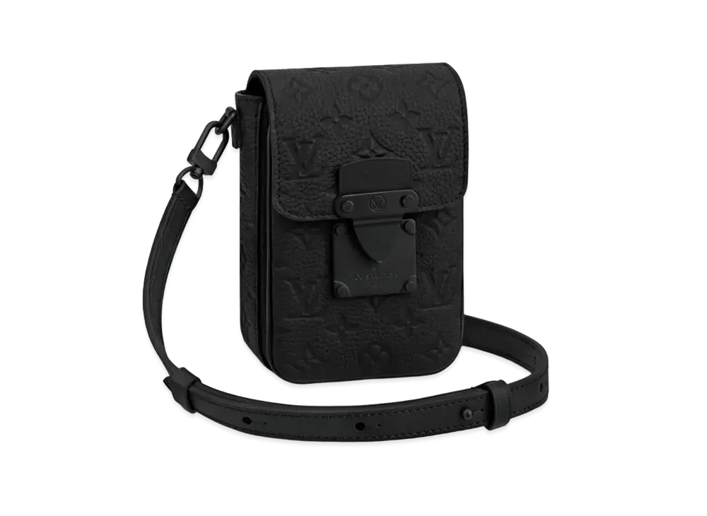 Louis Vuitton S-Lock Vertical Wearable Wallet Taurillon Monogram Leather "Noir"