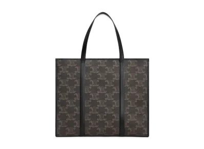 CELINE Large Cabas In Triomphe Canvas XL "Black"