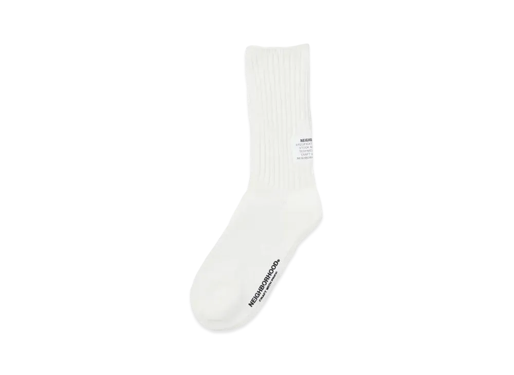 NEIGHBORHOOD Rib Socks "Off White"