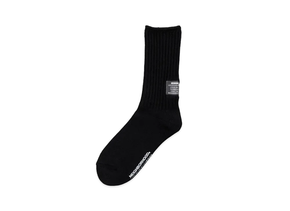 NEIGHBORHOOD Rib Socks "Black"
