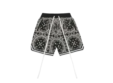 MAYO Paisley Embroidery Shorts "BLACK"