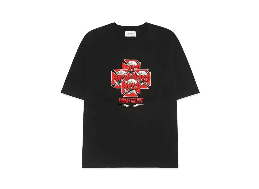 MAYO Hawk Embroidery Short Sleeve Tee "BLACK"
