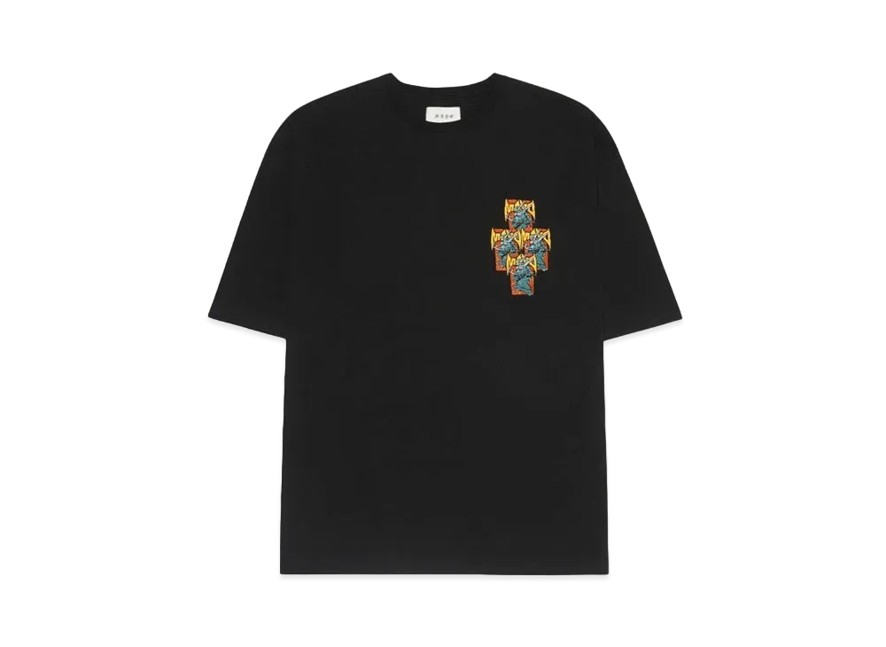 MAYO Dragon Embroidery Short Sleeve Tee "BLACK"