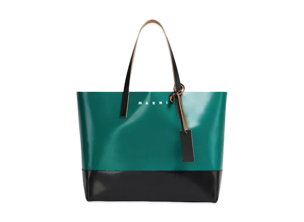 Marni Tribeca Shopping Bag "Green/Black"