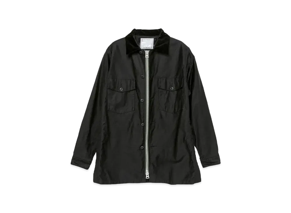 サカイ x ダブルタップス ミル LS 02 シャツ "ブラック"