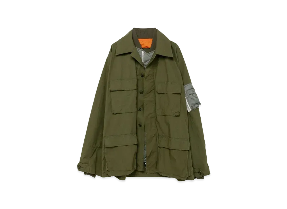 sacai x WTAPS Mill LS 01 Shirt "Khaki"
