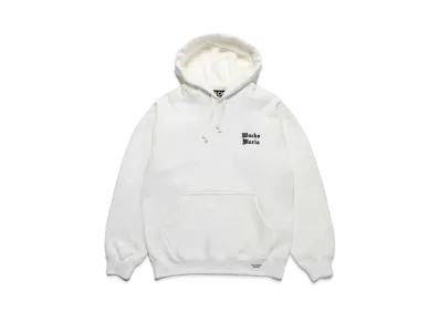 WACKO MARIA Heavy Weight Hooded Sweat Shirt "White"