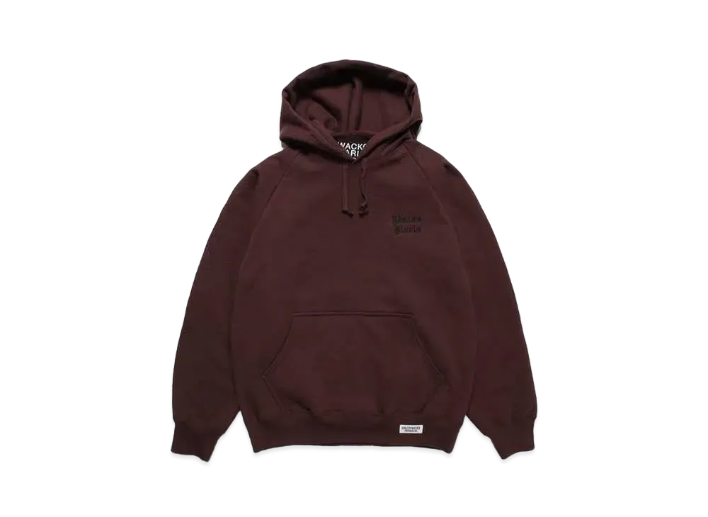 WACKO MARIA Heavy Weight Hooded Sweat Shirt "Burgundy"