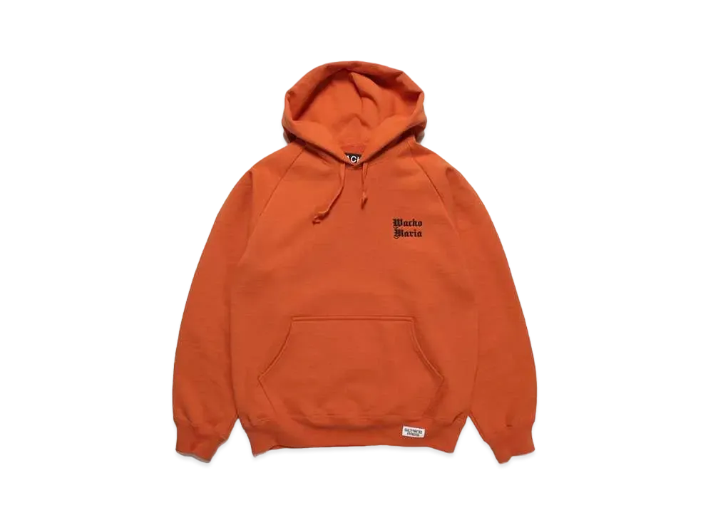 WACKO MARIA Heavy Weight Hooded Sweat Shirt "Orange"