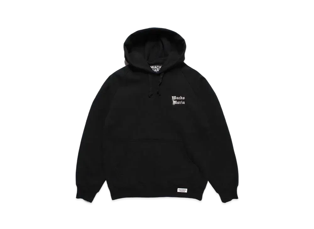WACKO MARIA Heavy Weight Hooded Sweat Shirt "Black"