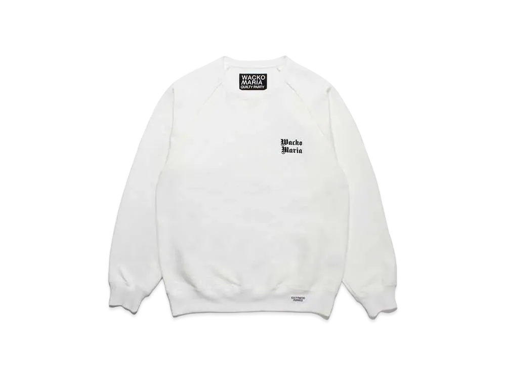 WACKO MARIA Heavy Weight Sweat Shirt "White"