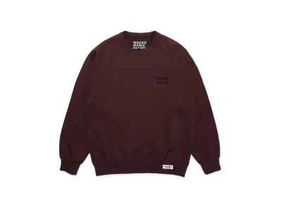 WACKO MARIA Heavy Weight Sweat Shirt "Burgundy"