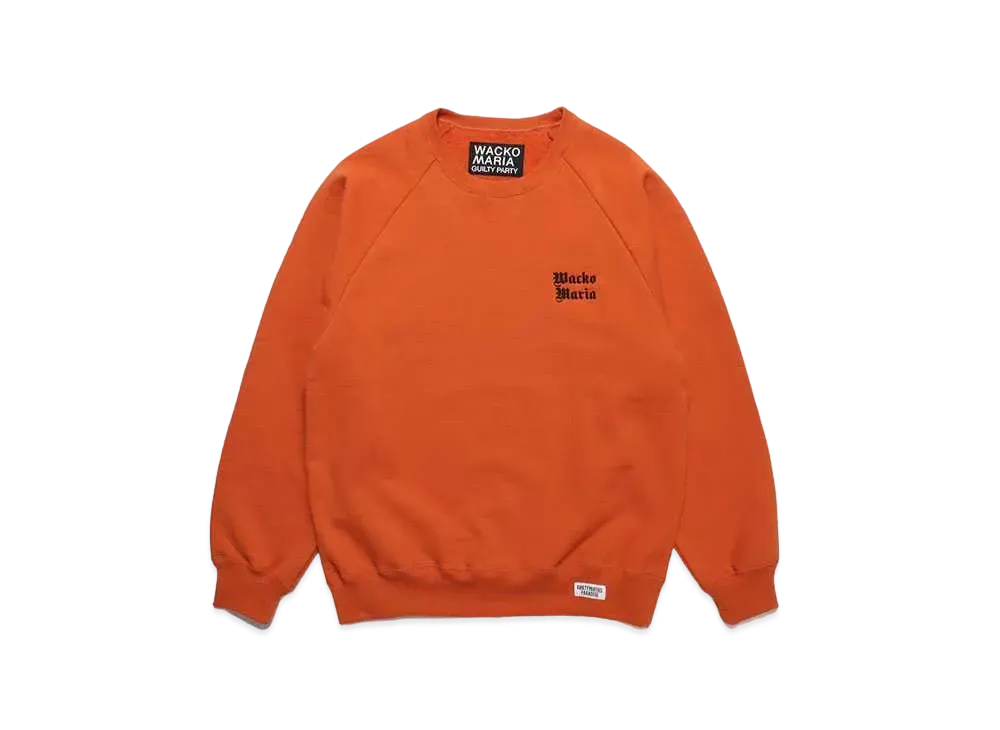 WACKO MARIA Heavy Weight Sweat Shirt "Orange"