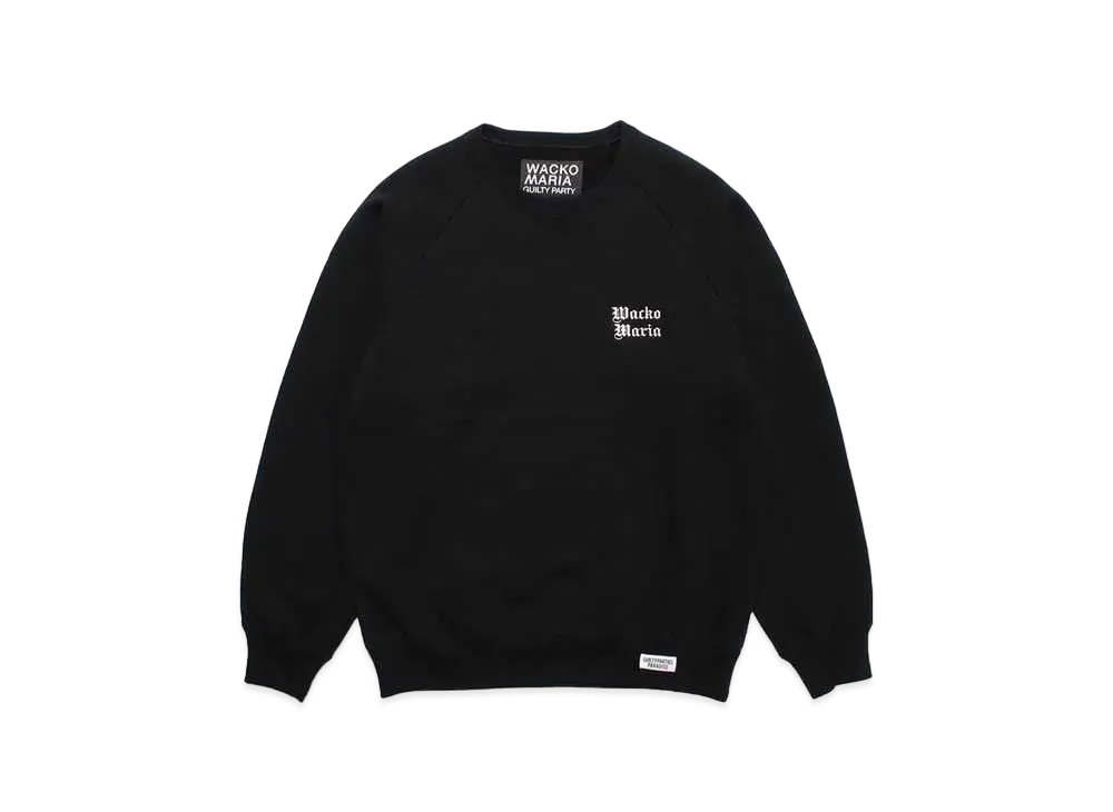 WACKO MARIA Heavy Weight Sweat Shirt "Black"