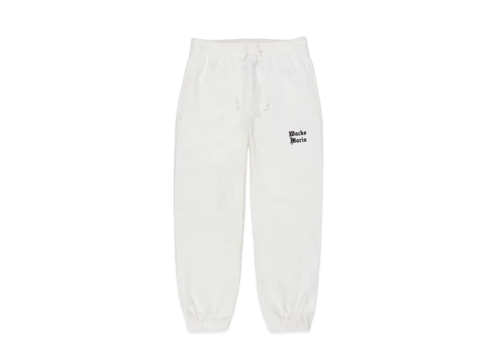 WACKO MARIA Heavy Weight Sweat Pants "White"