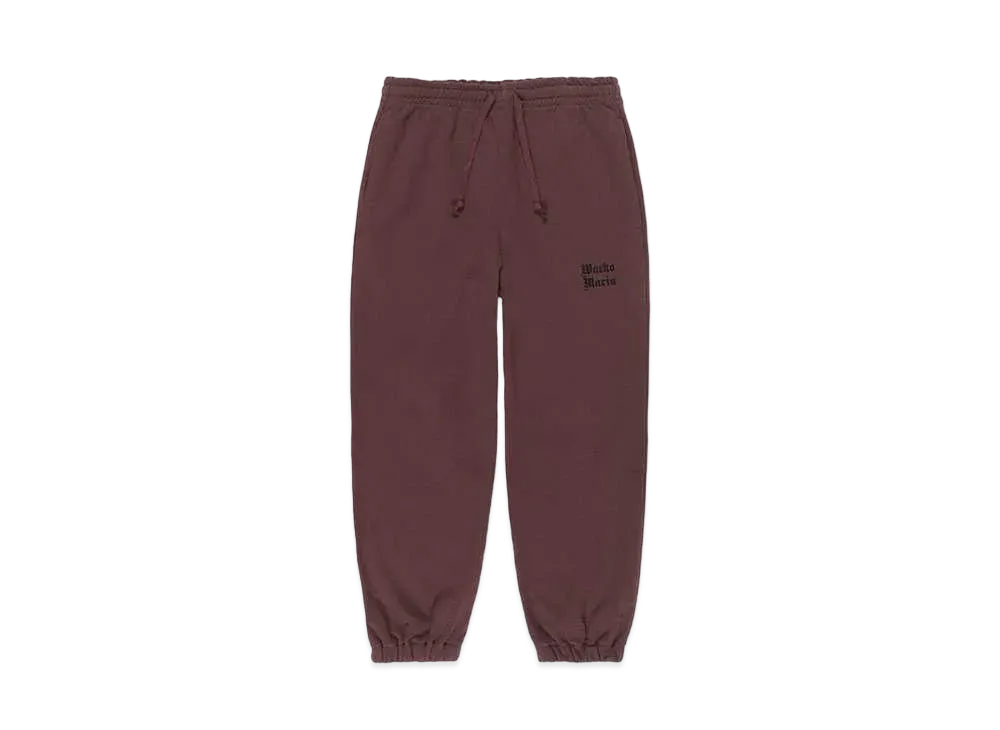 WACKO MARIA Heavy Weight Sweat Pants "Burgundy"