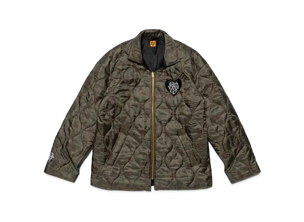 HUMAN MADE x Girls Don'T Cry Heart Camo Jacket "Black" / VERDY