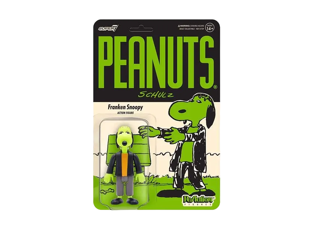 Super7 Peanuts ReAction Action Figure Wave 5 - Franken Snoopy "Multicolor"
