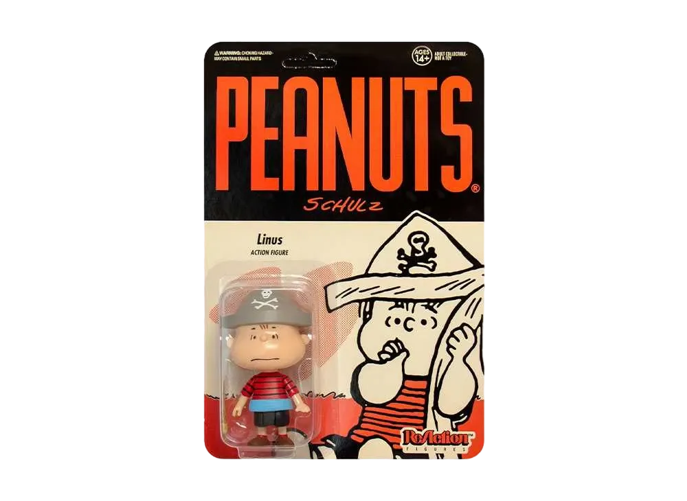 Super7 Peanuts ReAction Action Figure Pirate Linus "Multicolor"