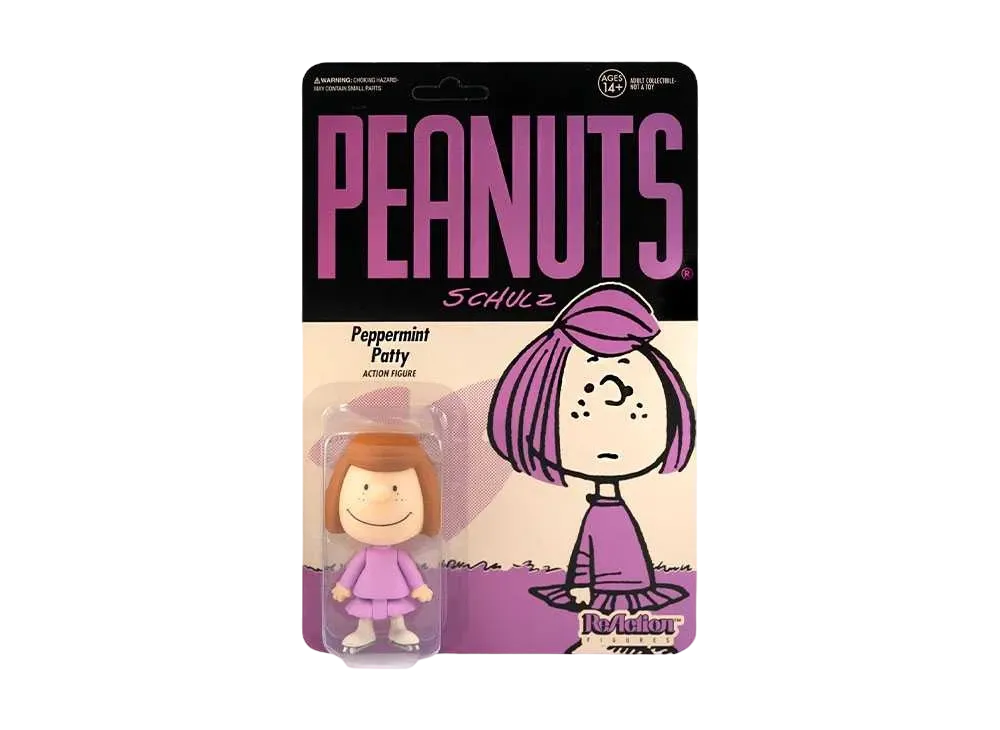 Super7 Peanuts ReAction Action Figure Peppermint Patty "Multicolor"