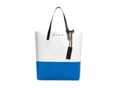 Marni Tribeca Shopping Bag "Lily White/Bluette"
