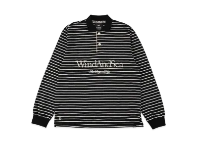 WIND AND SEA SDT Border Rugby Shirt "Black"