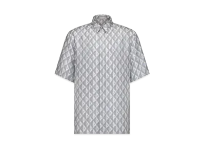 Dior CD Diamond Short-Sleeved Shirt Silk Twill "Gray"