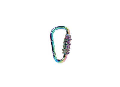 Black Eye Patch Handle With Care Carabiner "Iridescent"