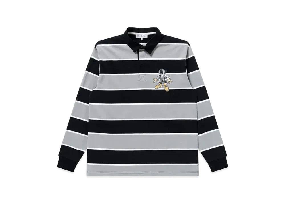 THE BLACK EYE PATCH ストライプシャツ Black Eye Patch OG Boy Striped Rugby Shirt 