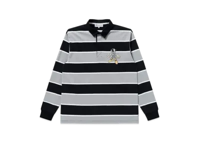 Black Eye Patch OG Boy Striped Rugby Shirt "Black/Gray"