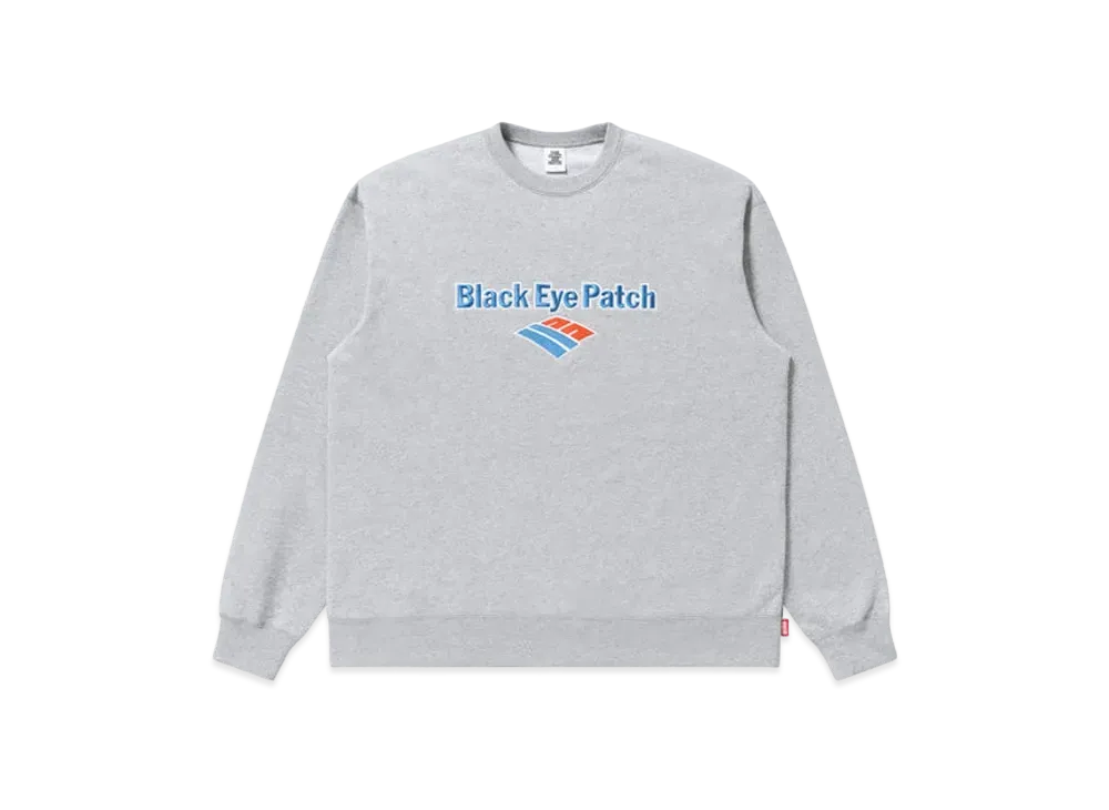 Black Eye Patch Financal Logo Crewsweat Heather "Gray"