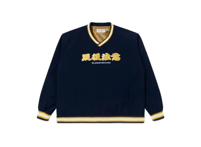 Black Eye Patch Handle With Care V Neck Pullover "Navy"