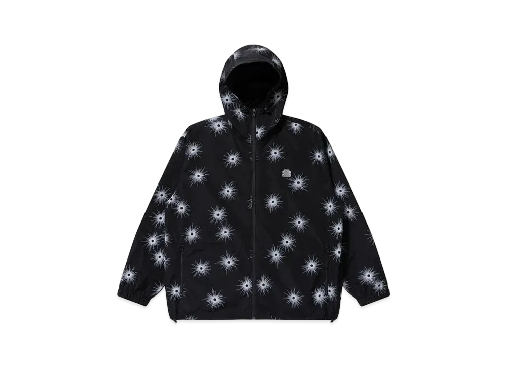 Black Eye Patch Gunshot Hooded Jacket "Black"