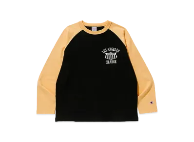 XLARGE x Champion Reverse Weave Raglan L/S Tee "Yellow"