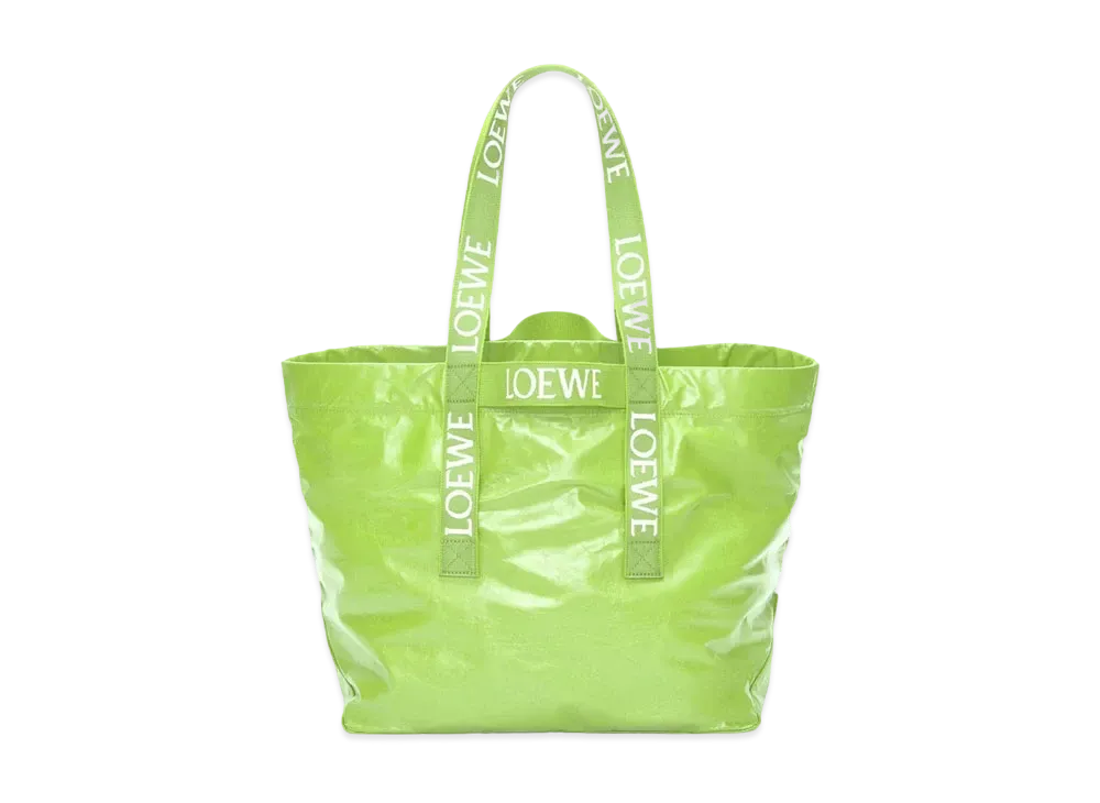 LOEWE Fold Shopper In Paper Calfskin "Bright Apple"