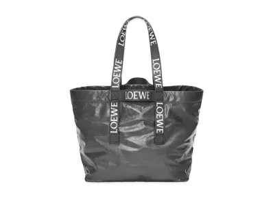 LOEWE Fold Shopper In Paper Calfskin "Black"