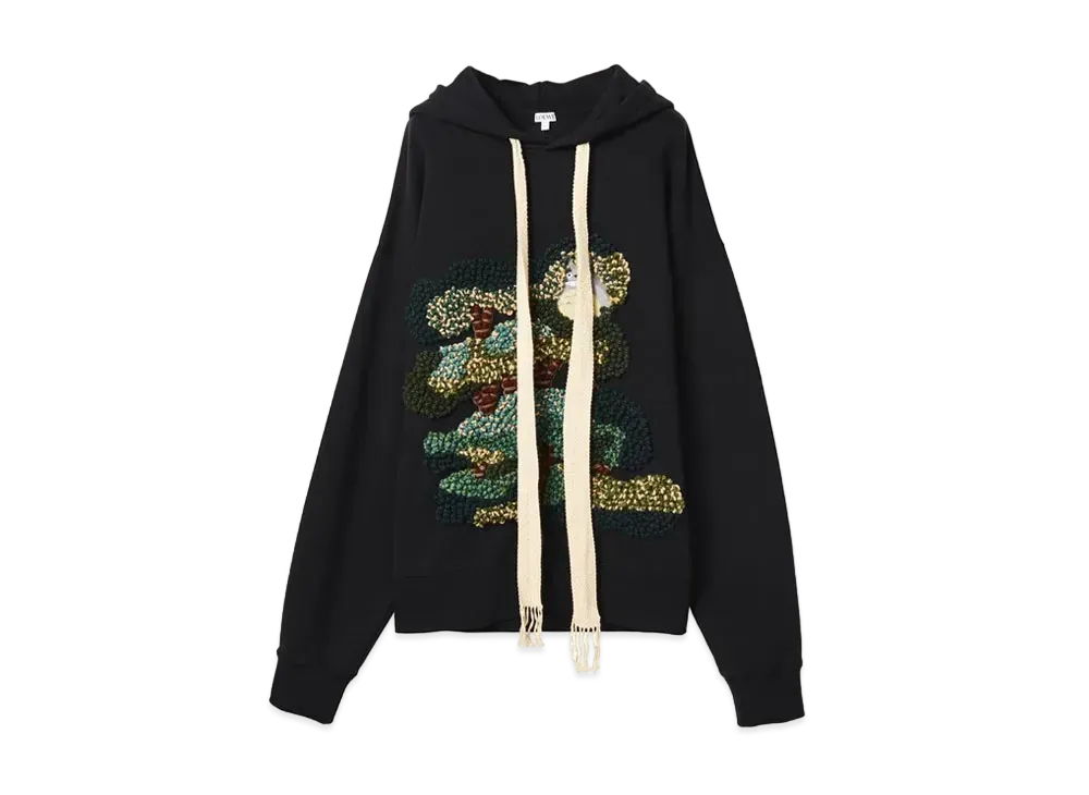LOEWE x My Neighbor Totoro Tree Hoodie In Cotton "Black"