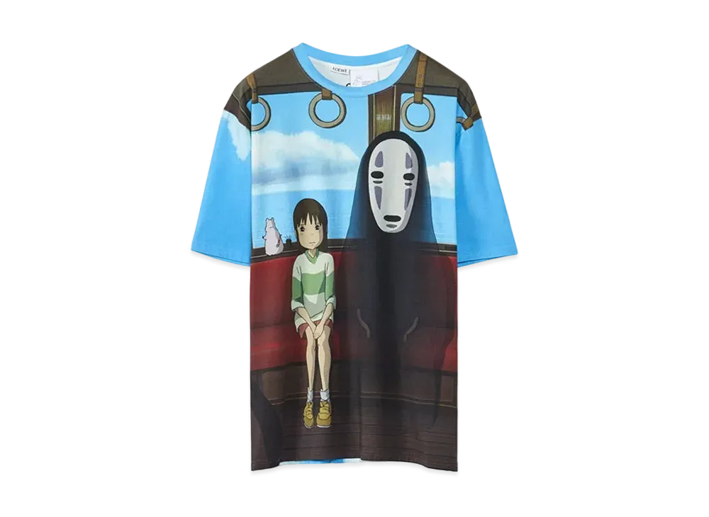 LOEWE x Spirited Away Kaonashi Print T-shirt In Cotton "Multicolor"